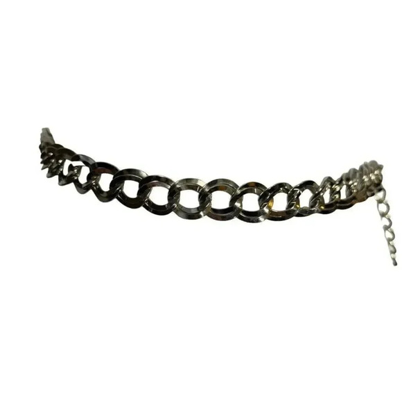 Vintage 80's chunky silver chain statement belt  37" long One size fits all - Picture 1 of 6